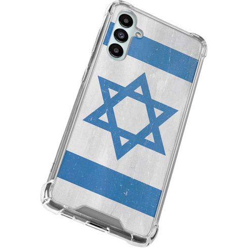 Israel Flag Distressed Galaxy A15 5G Clear Case